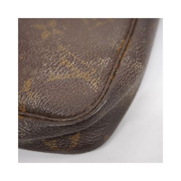 Pre Loved Louis Vuitton Canvas Pochette Accessoire Handbag Women Brown Clutch - Picture 8 of 8